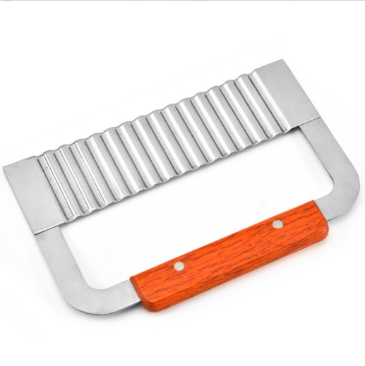 Stainless Steel French Fries Wave Cutter Kitchen Potato Slicer