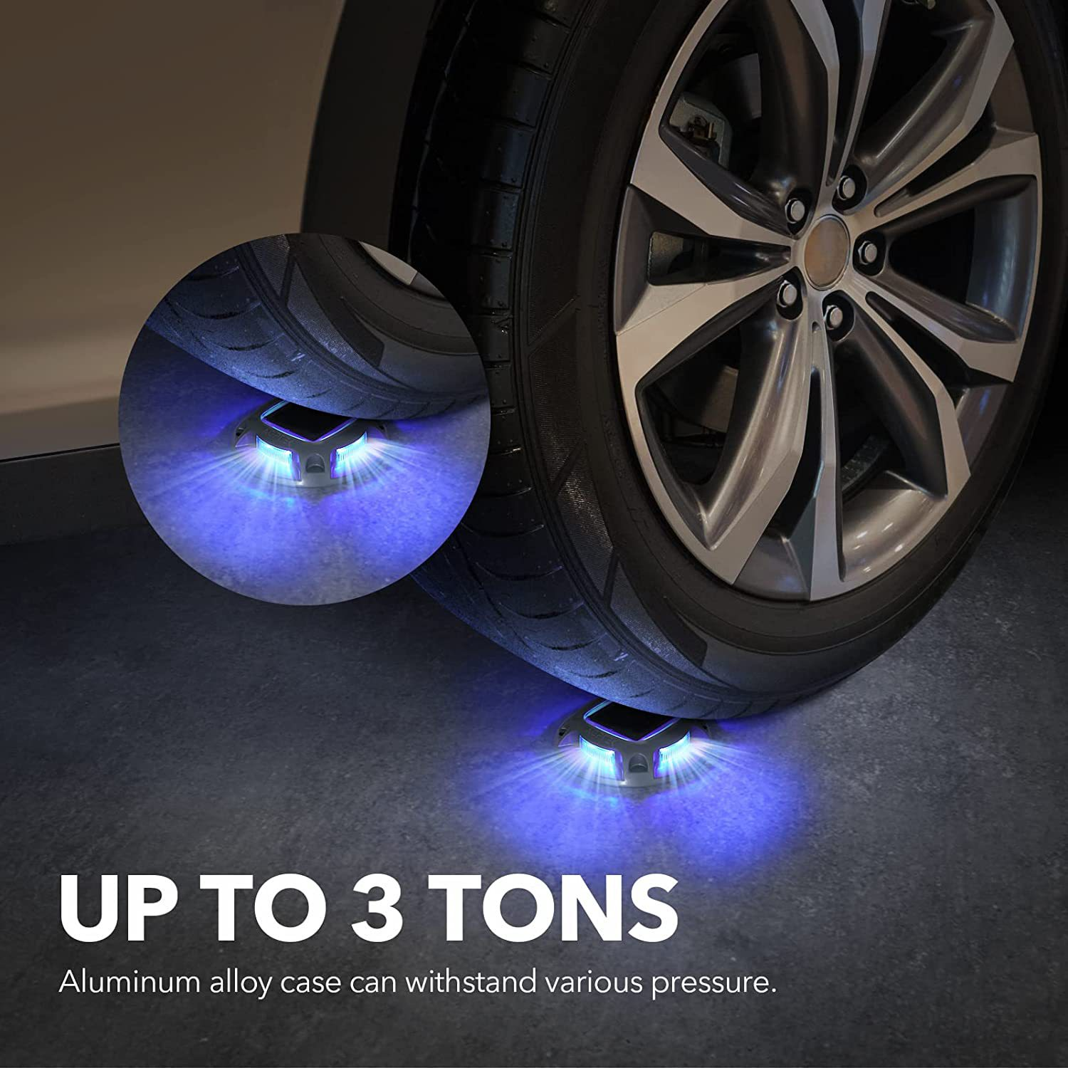 Solar Power Waterproof Outdoor Stair Step Buried Light Pathway Garden Deck Ground Light Step Light