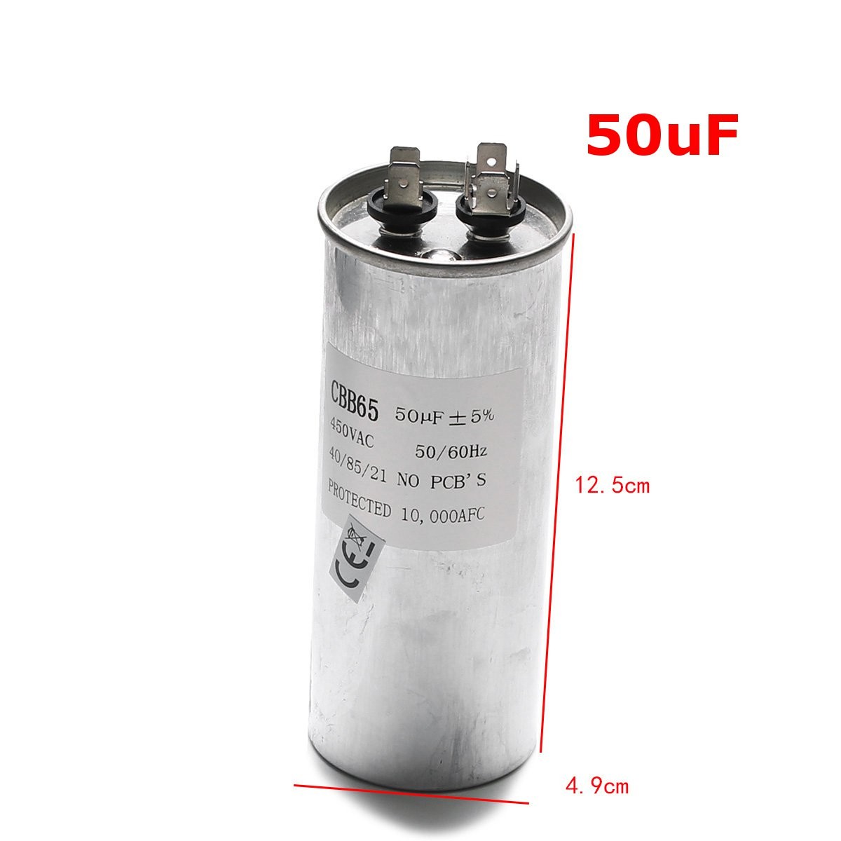 New CBB AC Motor Run Capacitor CBB65 Electric Power Source for Air Conditioning Fittings