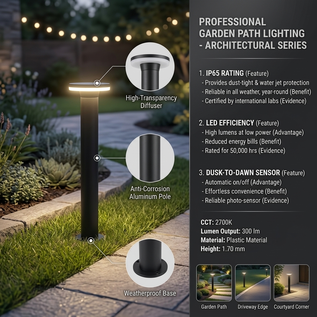 Lawn Outdoor LED IP65 Waterproof Remote Control Modern Aluminum Profile Landscape Floor Lamp Garden Lights