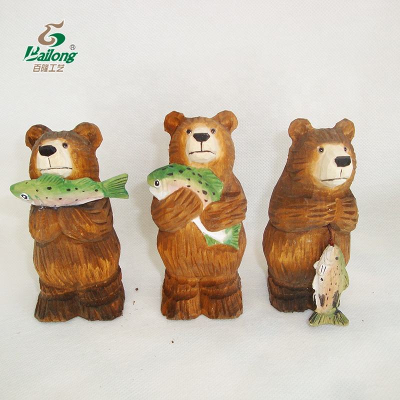 Фигурка медведя ручной резьбы (Bear Carving)