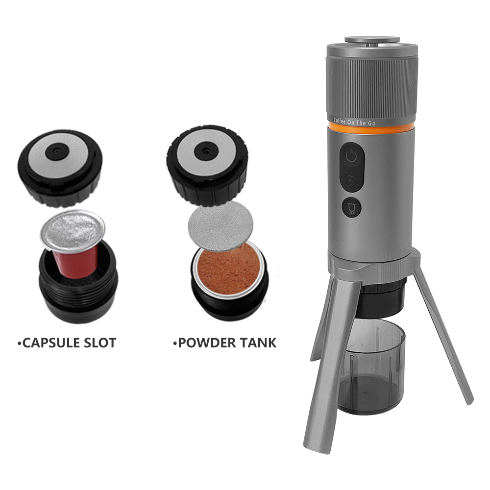 Portable Automatic Smart Drip Coffee Maker Type-C Charging Electric Hot Water Capsule Espresso Machine for Outdoor Use