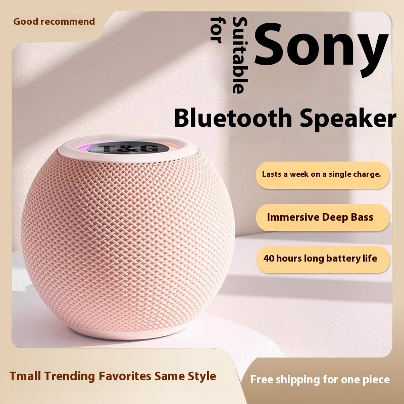 Alaxe Smart Speaker with RGB LED Lighting Wireless Desktop Subwoofer Portable Base-New Outdoor Portable Smart Speakers