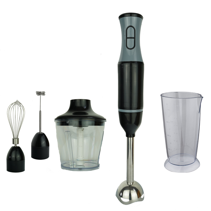Portable Electric Immersion Blender Variable Speed Hand Stick Baby Food Grinder for Household Use Push Button Controls Plastic