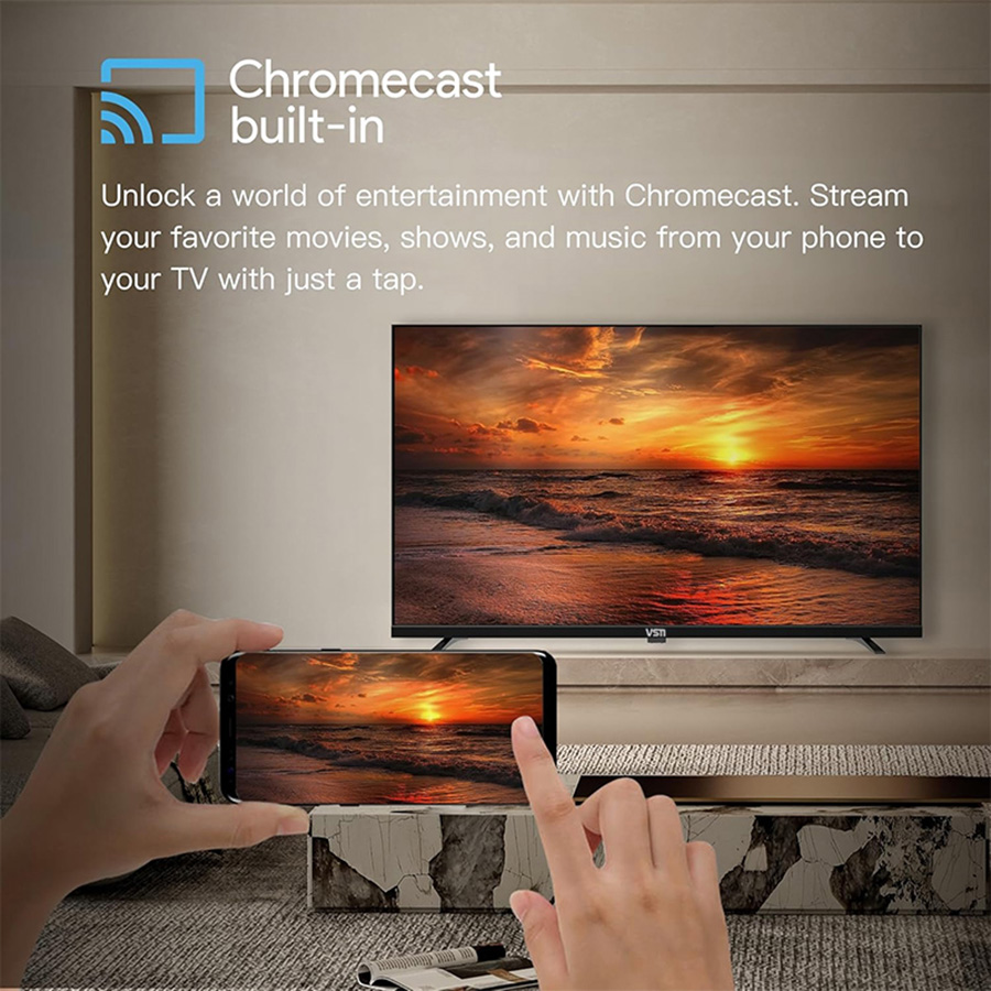 VSTI 70 Inch MiniLED Oled Qled 4K HD TV 55 65 75 86 100 Inch 4K Smart Televisions with Google TV for Hotels and Portable Use