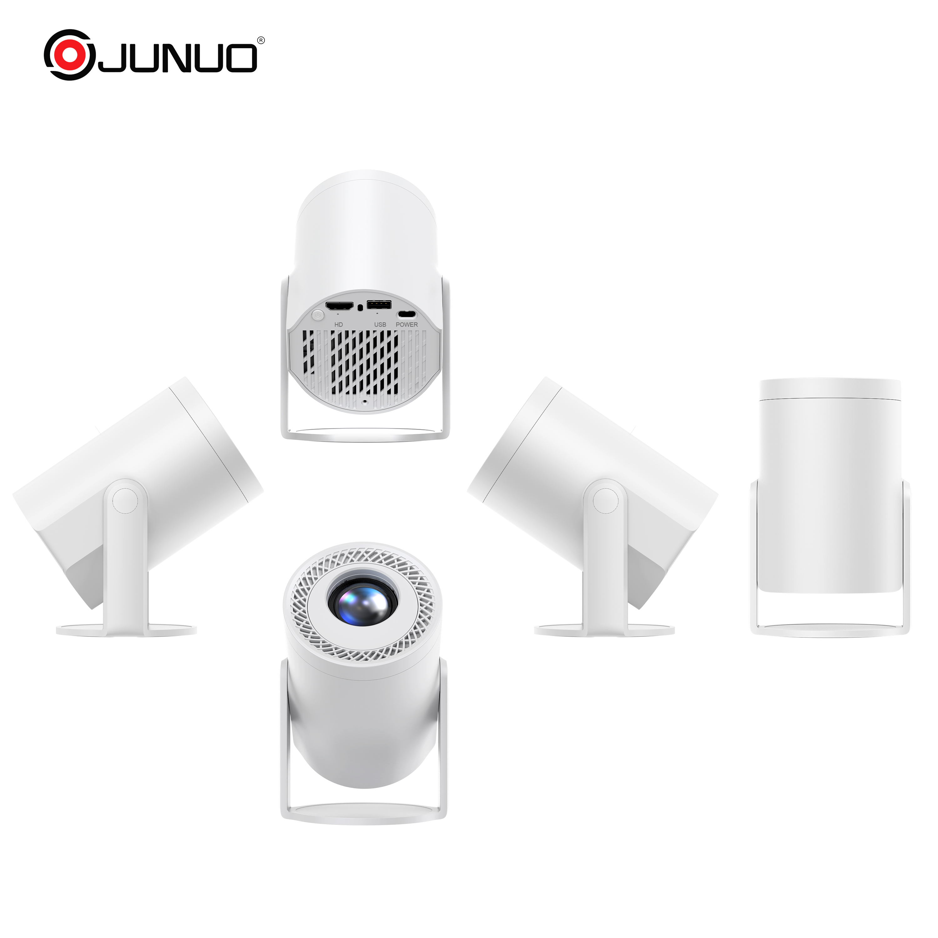 Smart Android 14 WIFI Wireless Mirror Screen Projector Turn1 Mini Portable Home Cinema Video Game Projectors 4K Proyector