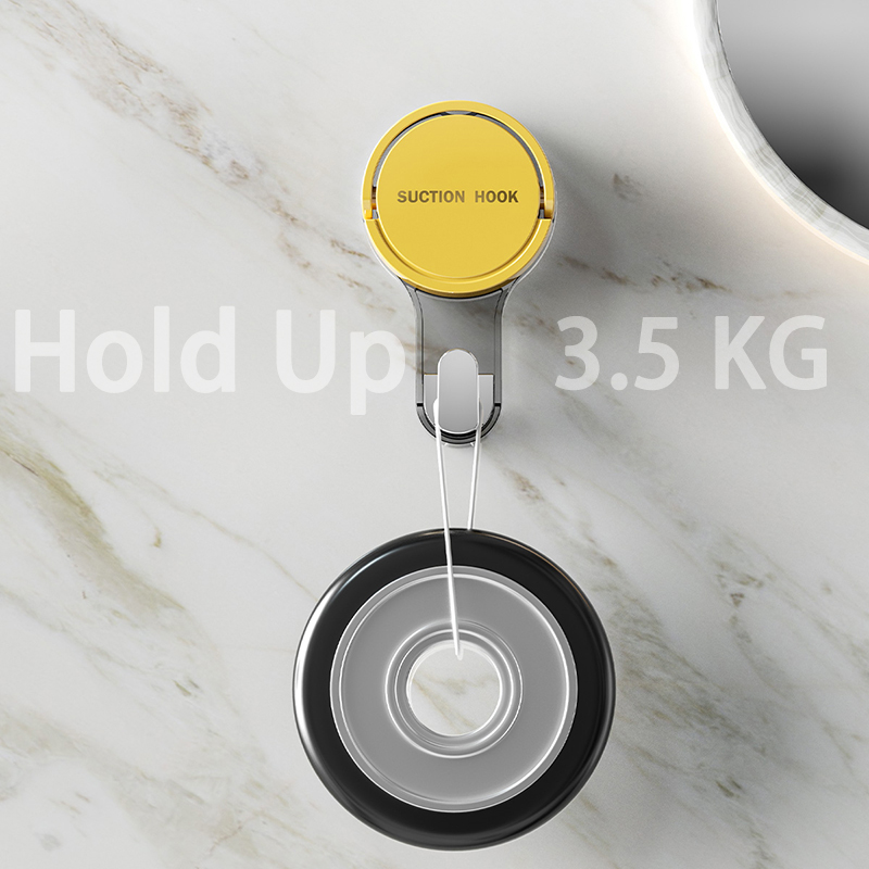 Custom 3.5kg Max Payload Reusable Waterproof Powerful Vacuum Wall Mounted Clothes Kitchen Bathroom Suction Cup Hooks for Shower