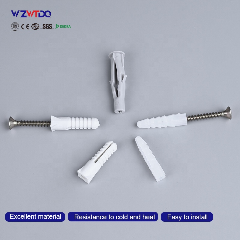 35MM/50MM/60MM Plastic Anchor Wall Plug Expansion Anchor Plastic Anchors Plugs Fixing the TV Set Kitchen Furniture Fastener