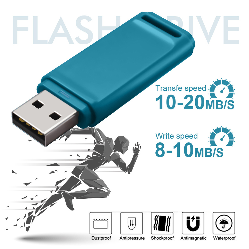 Corporate Gifts Memory Stick 16GB Colorful USB Flash Drives 1GB to 128GB Pen Drive Customize Plastic U Disk with 2.0 Interface