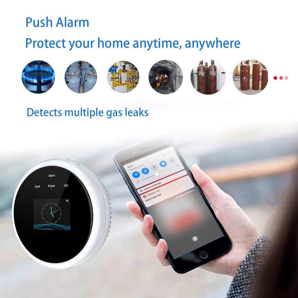 Wi-Fi датчик утечки газа для кухни