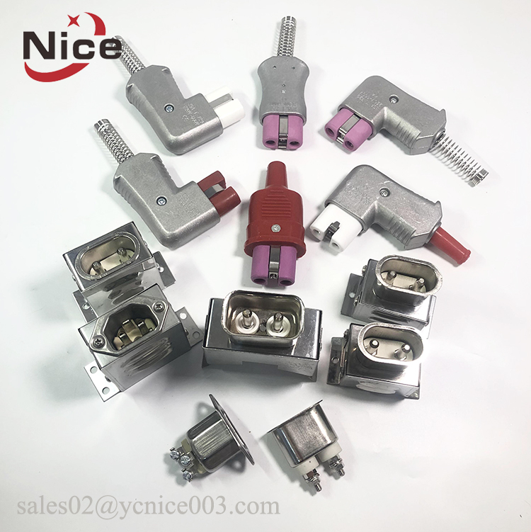 High Temperature Stainless Steel Electric Plug and Socket