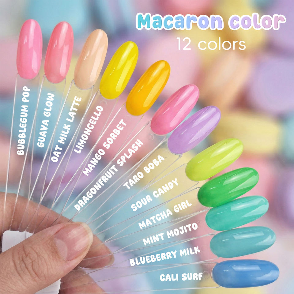 Набор премиум-гель-лаков Macaron (15 мл)