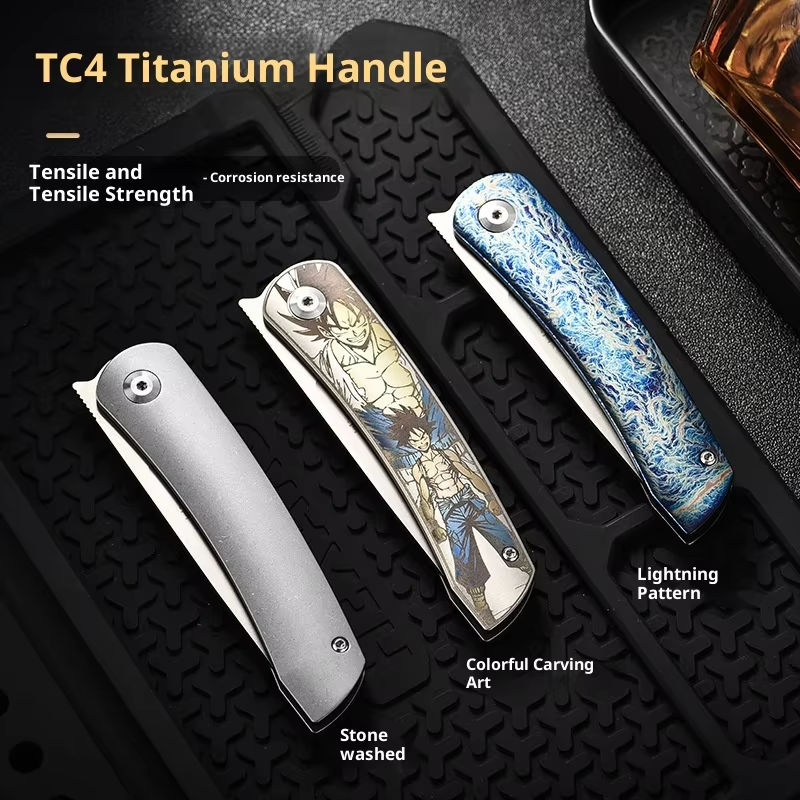 Титановый складной нож PioneerEDC (Gr5, M390)