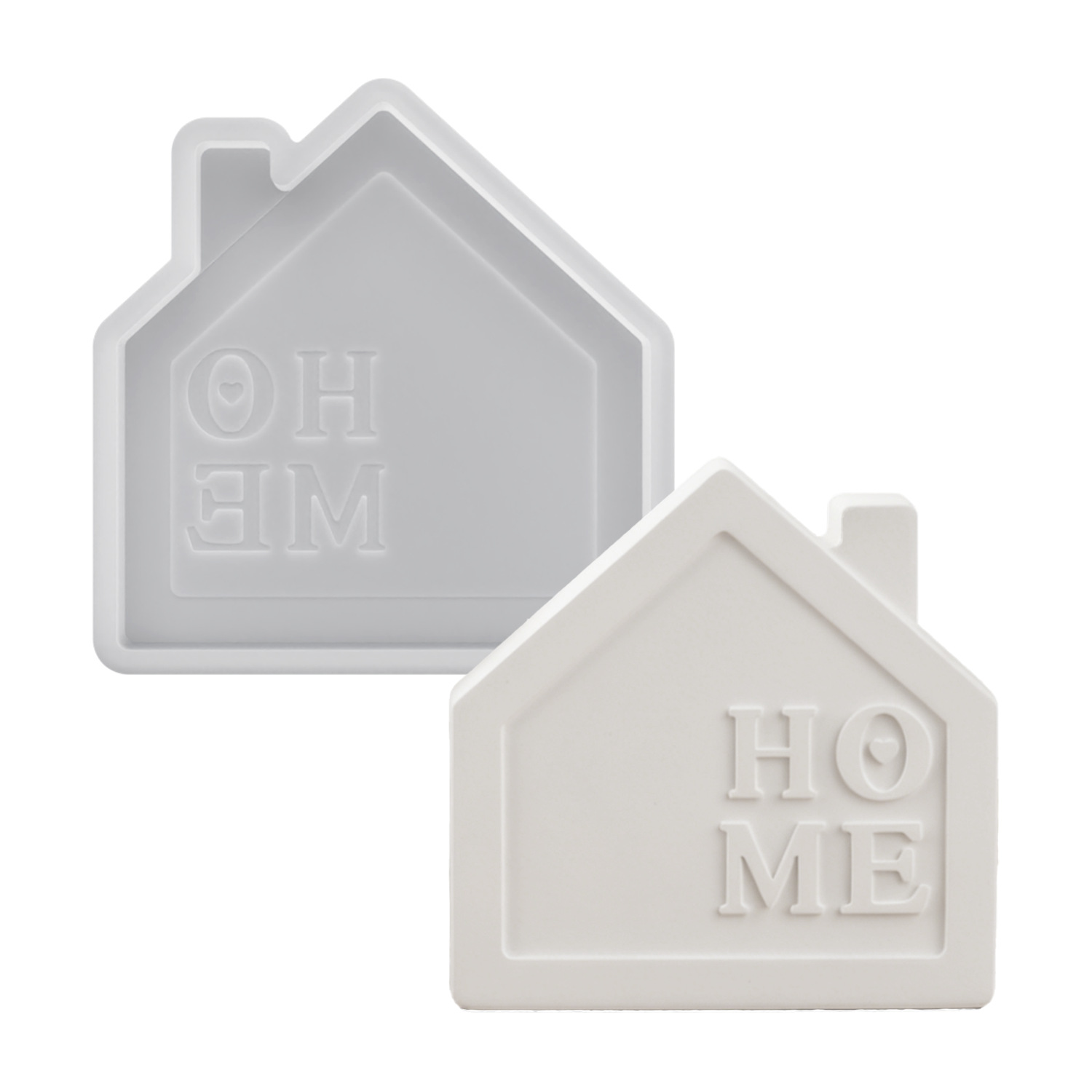 Enjoying Life Food Grade Silicone Non-Toxic Eco-Friendly Non-Stick Cake Tool Mold for DIY House Love Letter Aromatherapy Candle