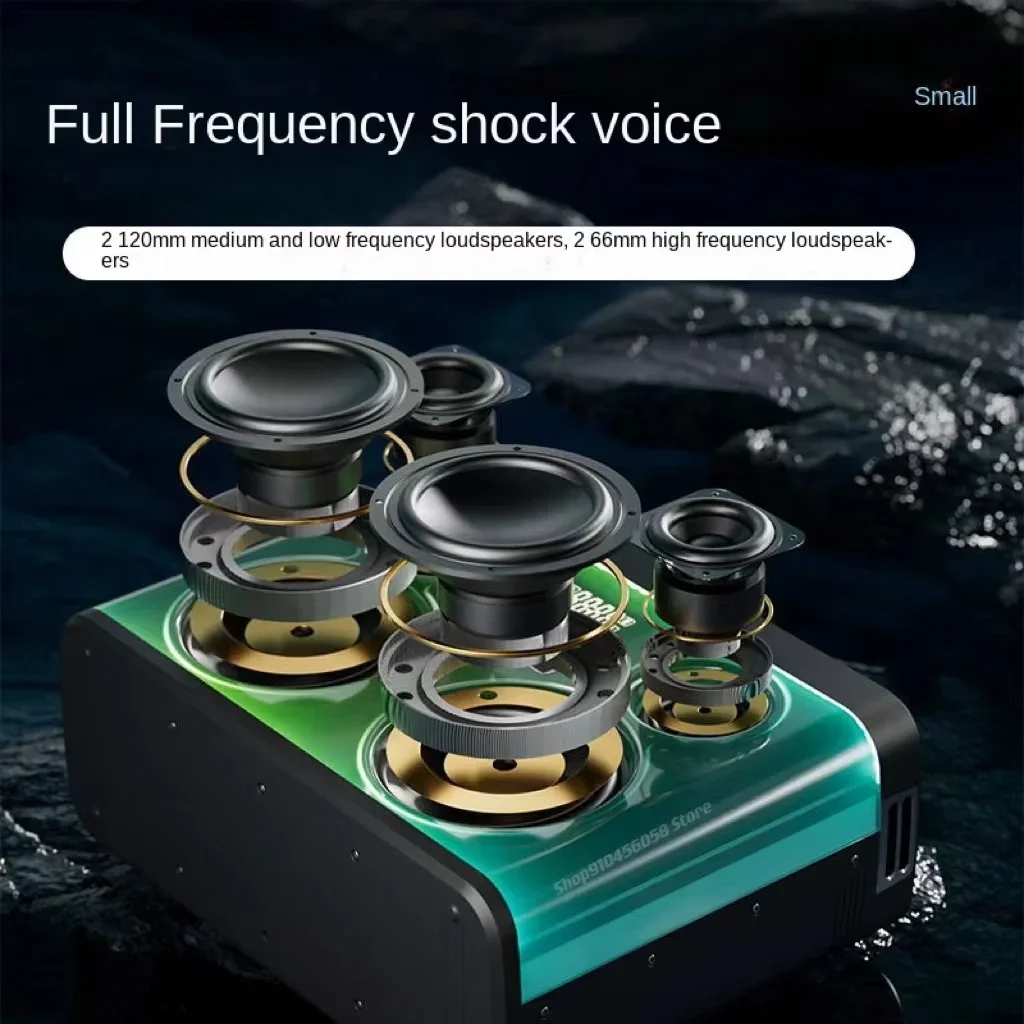 Sodlk S1368 Gaming Karaoke Professional Speakers Portable With 320W Loud Stereo Sound Rich Bass Rgb Speaker