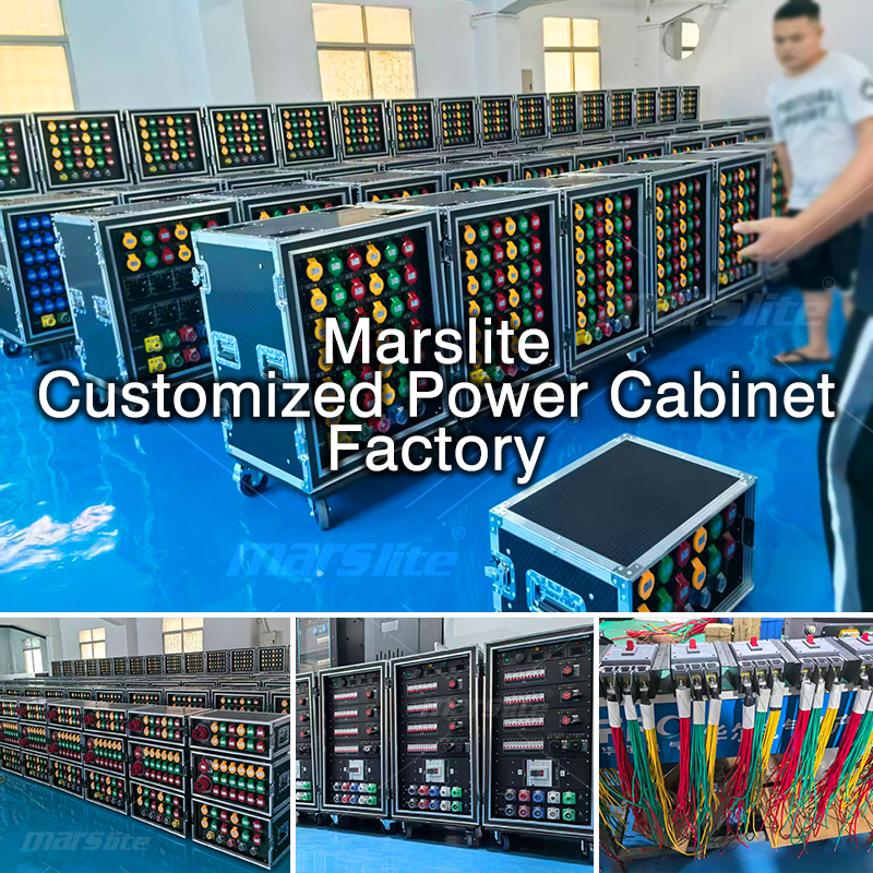 Pro Stage Power Distribution Box Manufacturer 3-Phase 5-Pin 400A Distro Boxes Portable Power Distribution