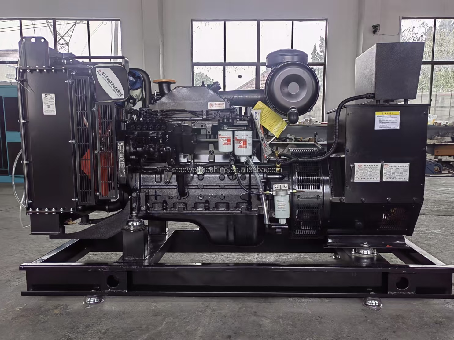 Powerful 80kW 100kVA Silent Type Auto Diesel Generator Set Stamford Alternator Coal Power Plant ATS Automatic Transfer Switch