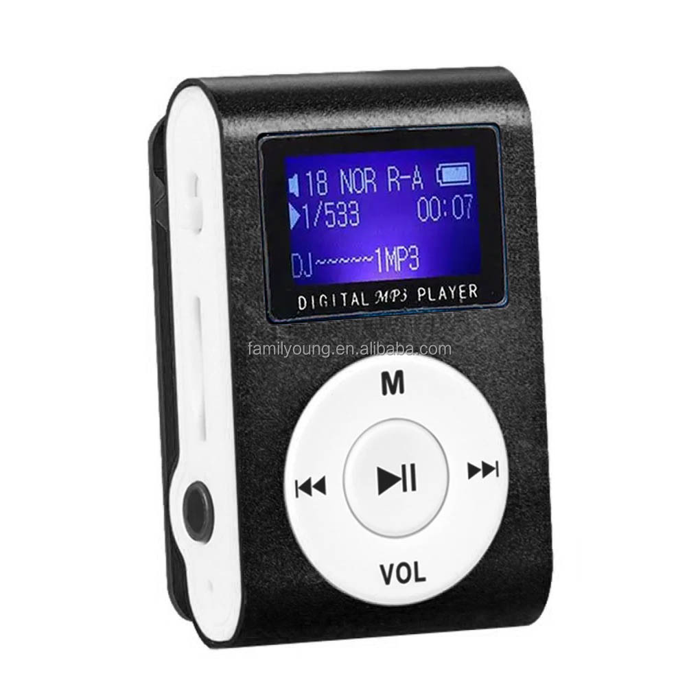 Portable MP3 Player With LCD Screen Support Music Media TF Card Fashion Hifi MP3 Mini Music Player Aluminum Alloy Shell