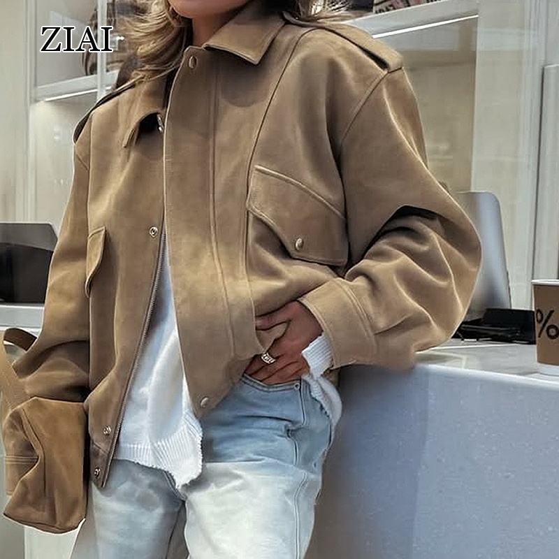 Custom Logo Suede Jacket