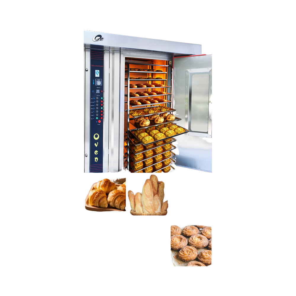 Rotary Hot Air Convection Oven for Home Restaurant Hotel Farm Use Electric Bakery Machine for Baking Bread Used Condition Water
