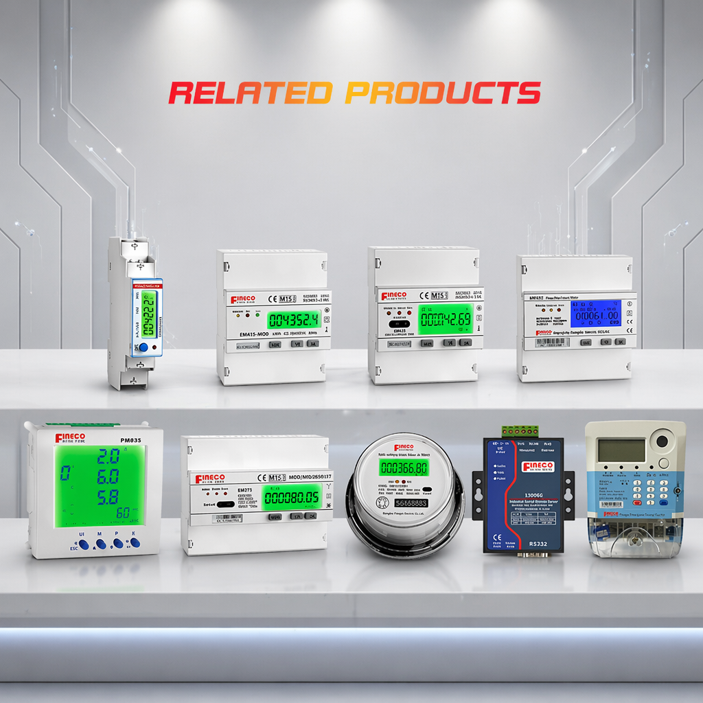 Fineco Three Phase 16A/32A PC Portable WiFi Power Distribution Box IP67 with MID Meter Ready-to-deploy 6 Sockets