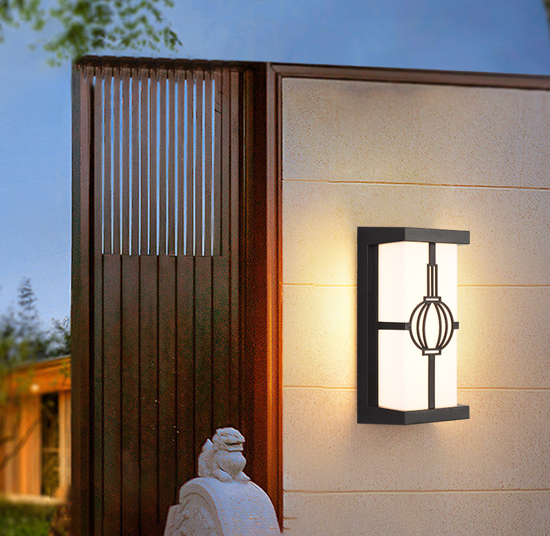 Modern Minimalist Outdoor Hotel Villa Exterior Mounted Decorative Wall Lamp Garden Sconce LED Wall Light
