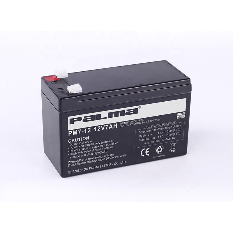Hot-selling Palma Household Electric Battery 7AH 12V Backup UPS Battery Lead Acid 12V 7AH 9AH Battery