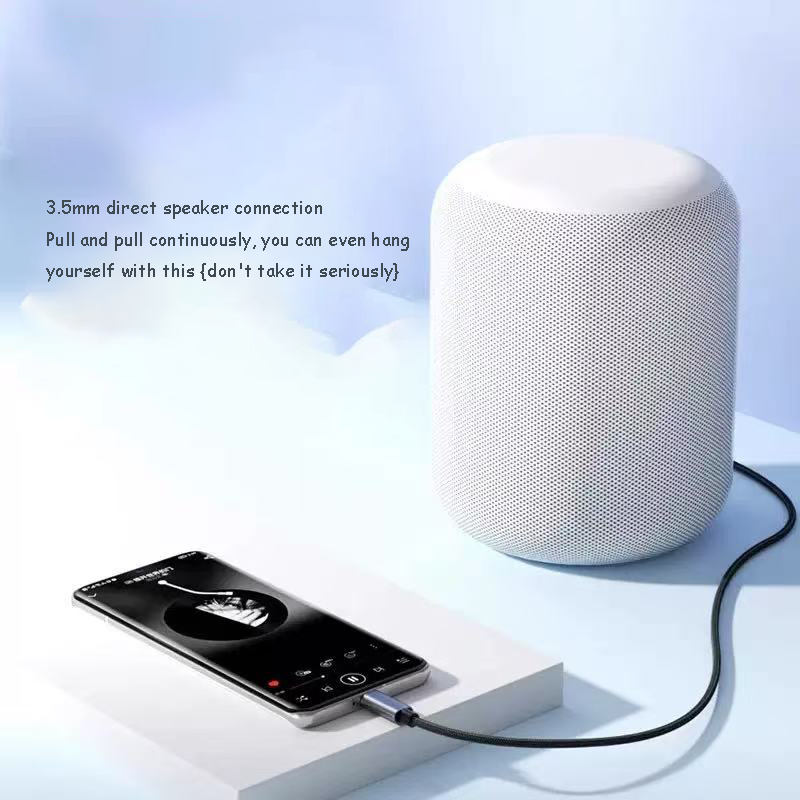 3.5mm In-car Aux Braided Audio Cable 1m  Suitable for  Apple Mobile Phones Digital Audio Cable