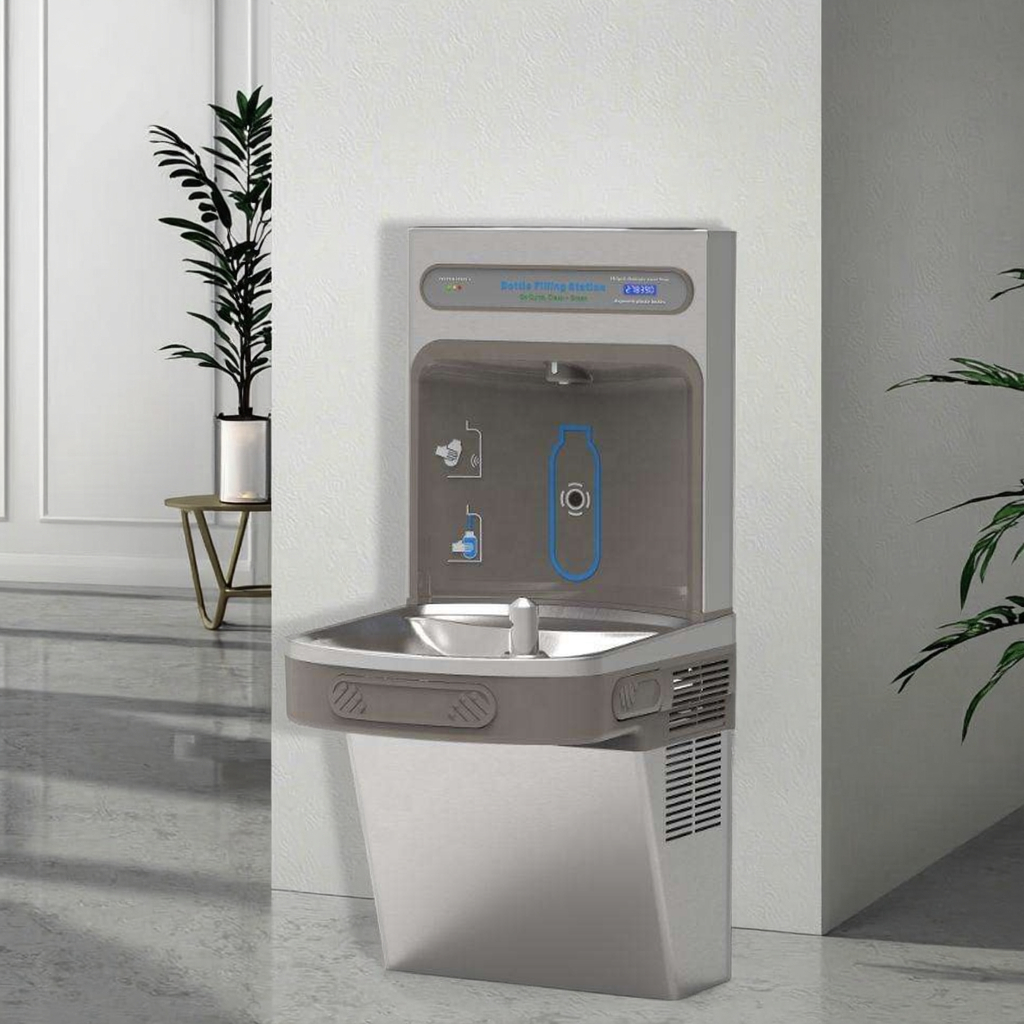 Wall Mounted Water Cooler Dispenser Commercial Airport Drinking Chilled Water Fountains Bottle Filler Station for Schools