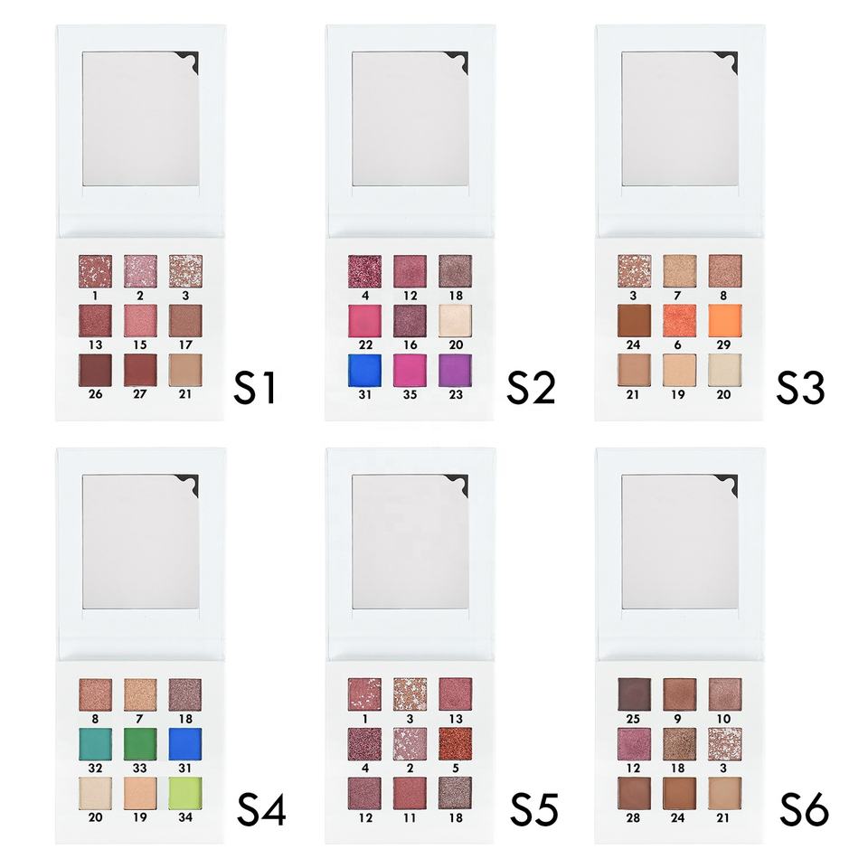 Палетка матовых и шиммерных теней High Pigmented