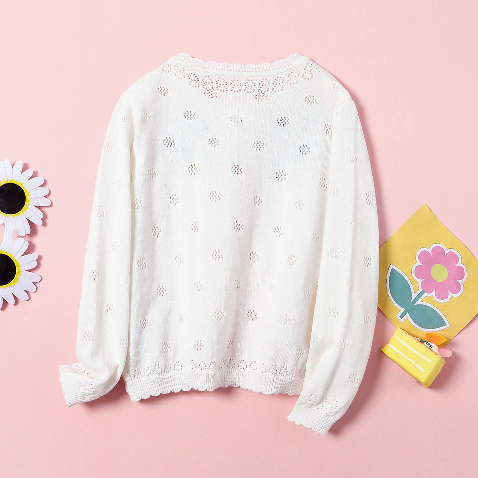 Kids Girls White 100% Cotton Soft
