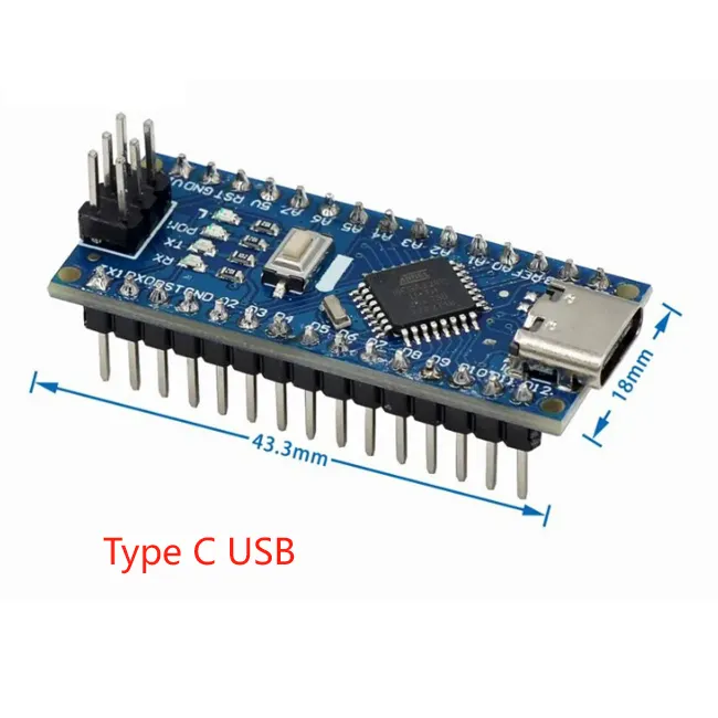 Nano V3.0 16 MHz ATMEGA328P Microcontroller FPGA Product Category with CH340 Driver Micro Memory Processor