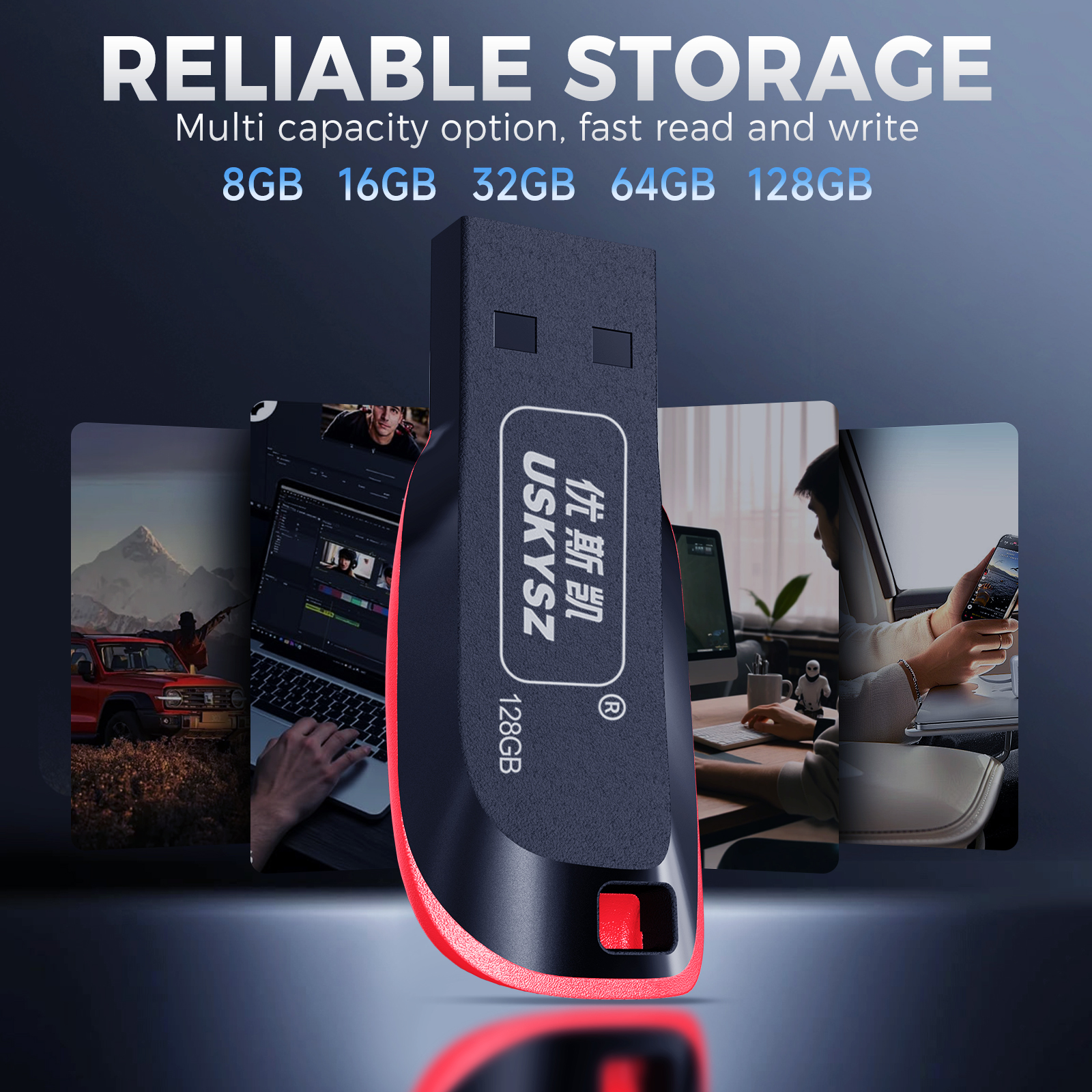 Special Offer Memorias Key Plastic Cle Usb Stick 64GB 32GB 16GB 8GB 4GB Portable Flash Thumb Drive 2.0 3.0 Wholesale Flash Disk