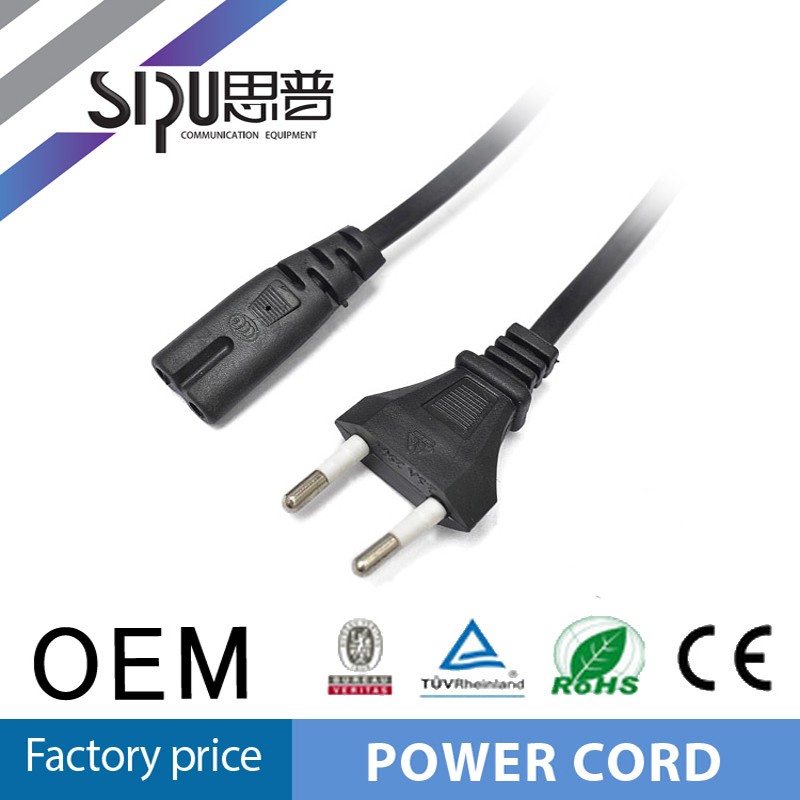 SIPU Competitive Price Power  2 Pin Cable C7 Power Cable Wholesale Electric Wire Cable