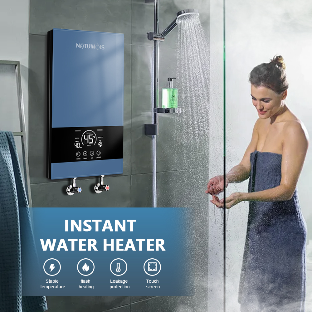 Smart Instant Water Heater 8500W Electric Boiler Hot Water Tankless Instantaneous Geysers Indoor for Hotel Shower
