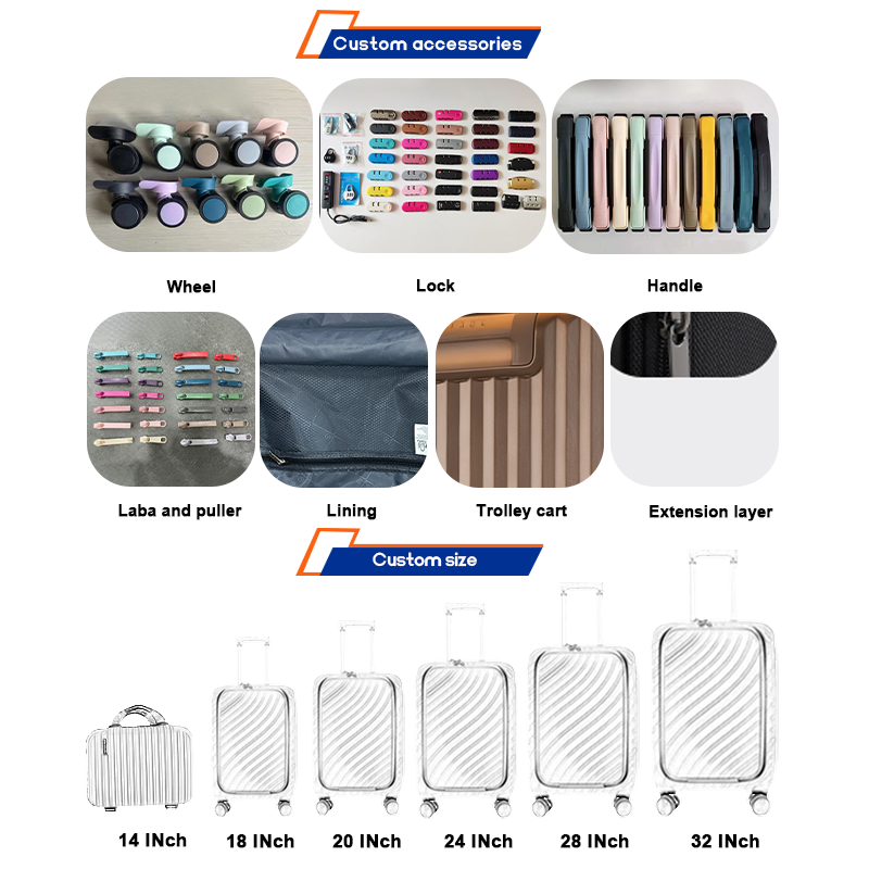 Модный дорожный чемодан из PP (Factory Wholesale)