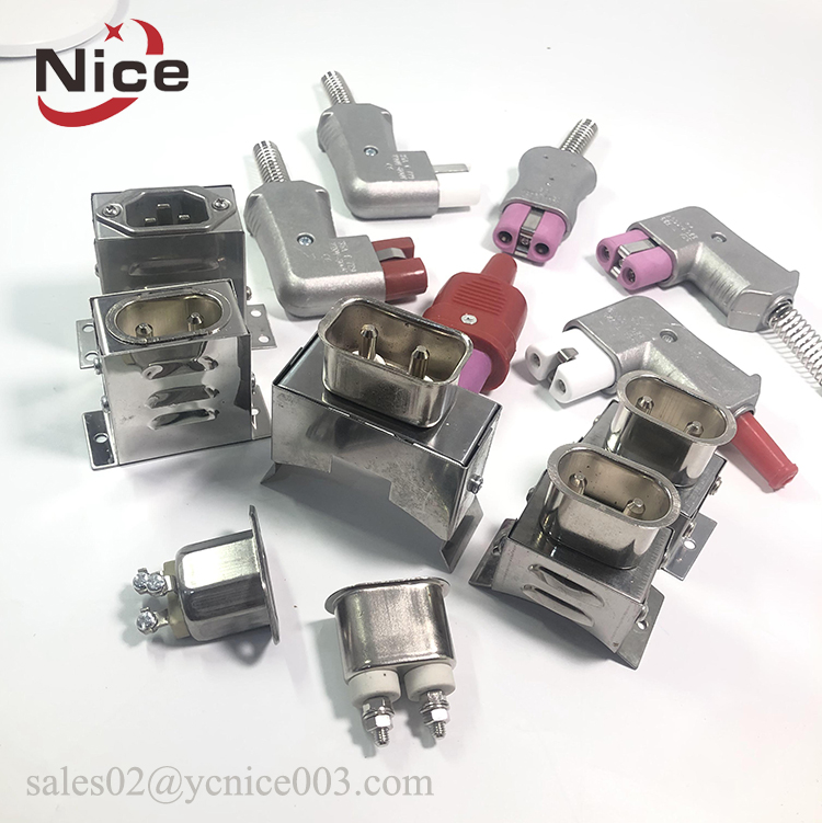 High Temperature Stainless Steel Electric Plug and Socket