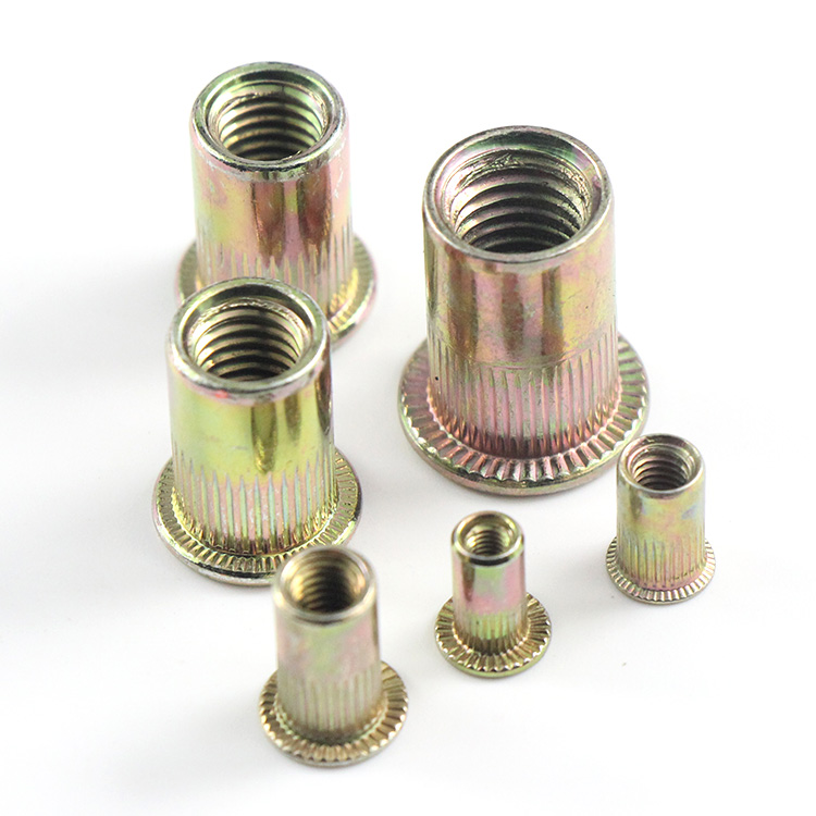 Factory Supply Wholesale Round Body Rivet Nut M5 Through Hole Nsert Nutsert Stainless Steel Aluminum Rivet Nut