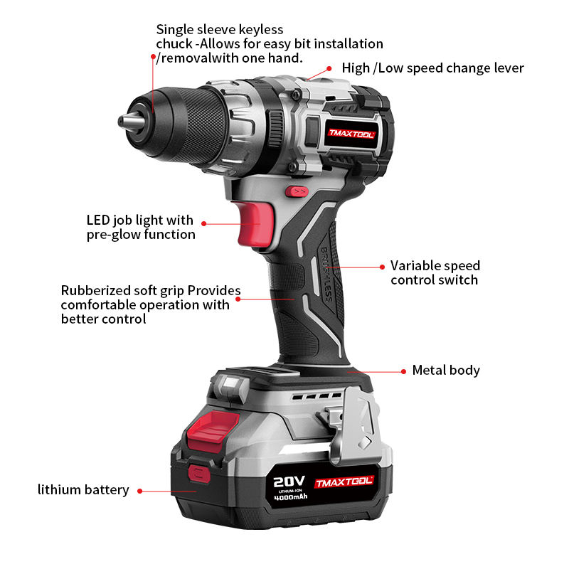 Портативная дрель Tmaxtool с регулировкой скорости