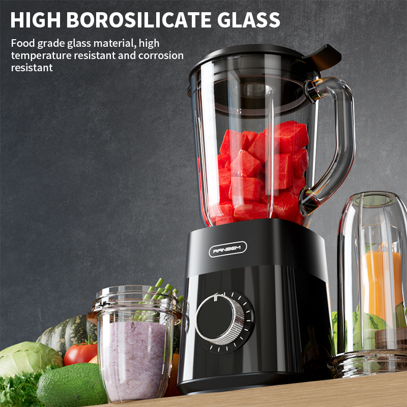 Automatic 2-Speed 1000W Kitchen Electric Blender Stainless Steel Mixing Bowl Juicer Table Blender Juice Extractor Juice Machine