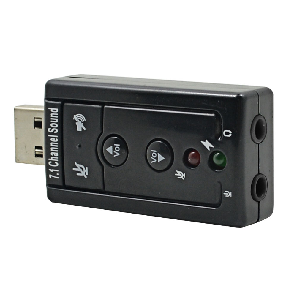 Simulated 7.1 channel USB external sound card, no need to disassemble, plug and play
