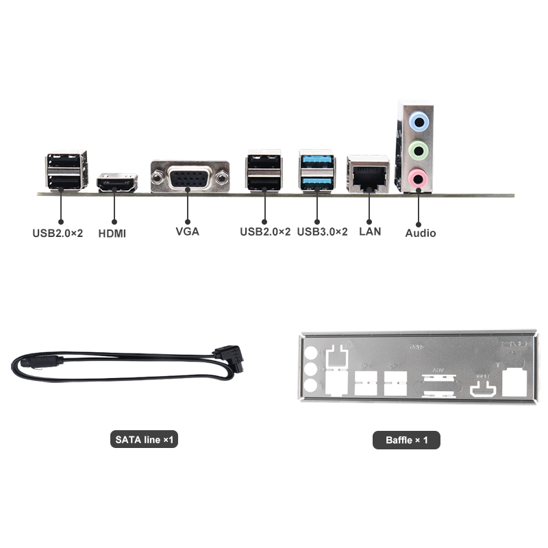 ITX H61 H81 H110 H511-G10 Motherboard LGA1155/1150/1151 DDR3/DDR4 Dual Channel SATA3 Intel I3 I5 I7 CPU for Office Light Gaming
