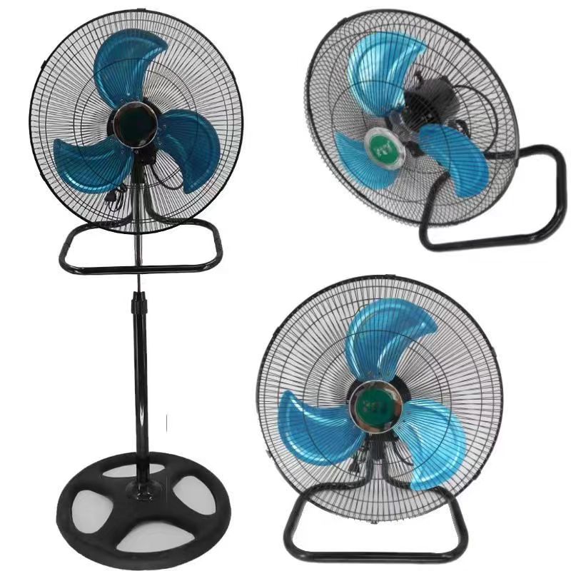 Factory Direct Sell 3 Gear Switch Plastic Part Industrial Fans 3 in 1 Stand Fan Oscillating Pedestal Standing Fan