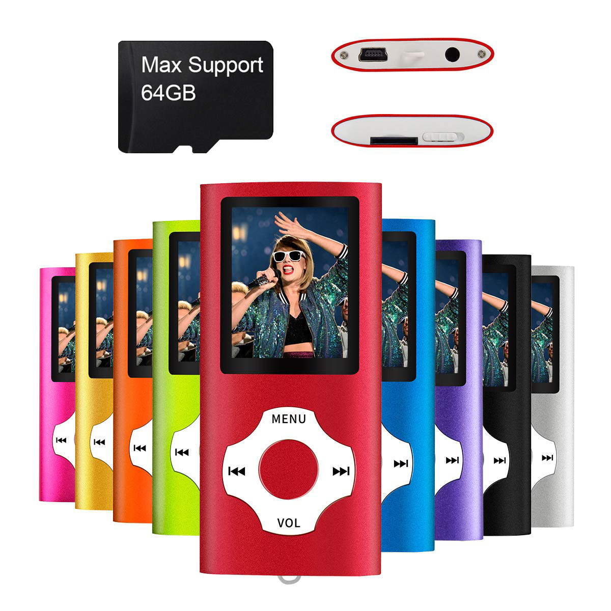Hot Sell Digital MP4 Player Portable Mini Audio Video Mp4 Music Player with LCD Screen