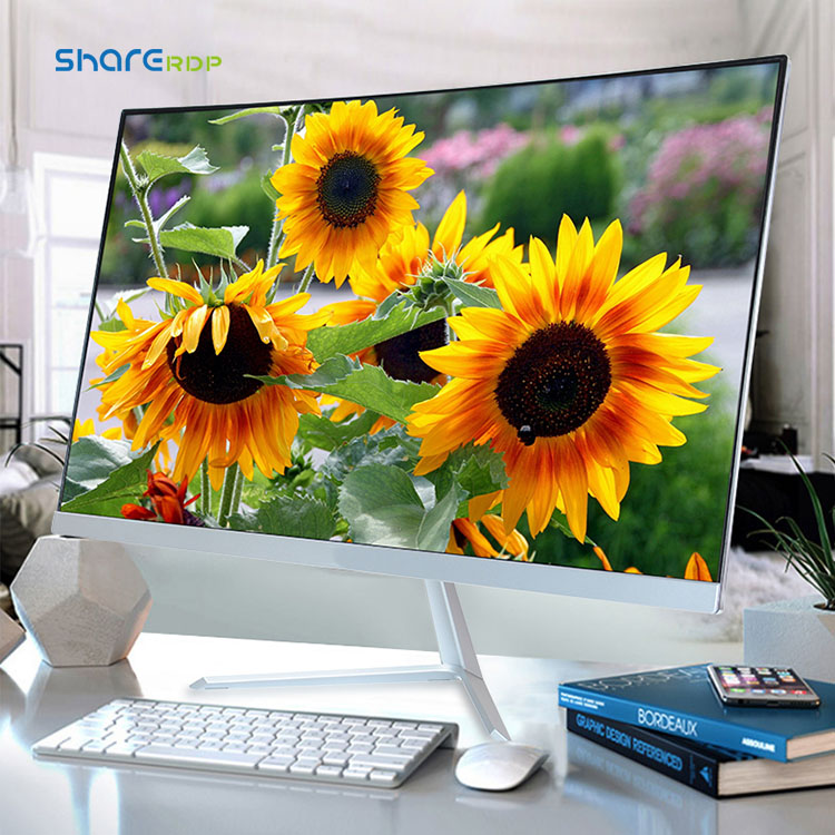 Powerful Monoblock I9 Office Tv Pc Desktop Computer I3 I5 All in One Pc Core I7 23.8 27 Inch Curved Surface for Student Company