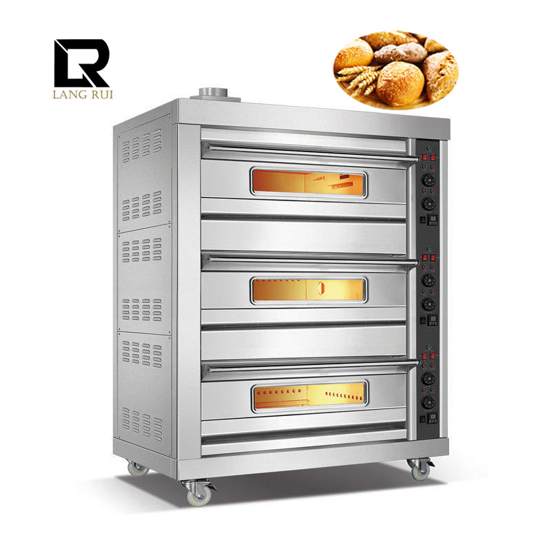 Commercial Baking Oven Electric Commercial Baking Oven Automatic 1/2/ 3 Deck Oven for Baking