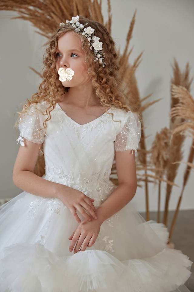 Платье для причастия (Floral Lace Sequins)