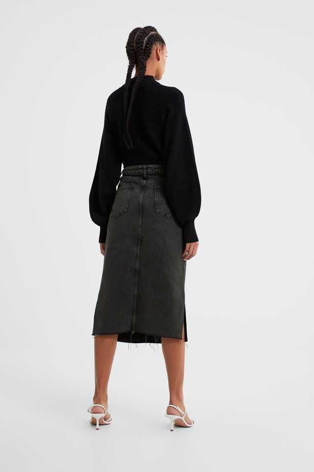 Винтажная длинная юбка (Denim Long Skirts)