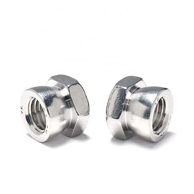 Customized A2 SS304 Anti Theft Twist Security Hex Breakaway Nuts M6 M8 Hex Tamper Proof Shear Nut