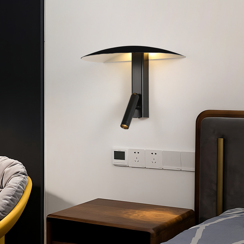 Nordic Designer Personality Rotating Reading Wall Lamp Modern Simple Homestay Hotel Restaurant Aisle Bedroom Bedside Lamp